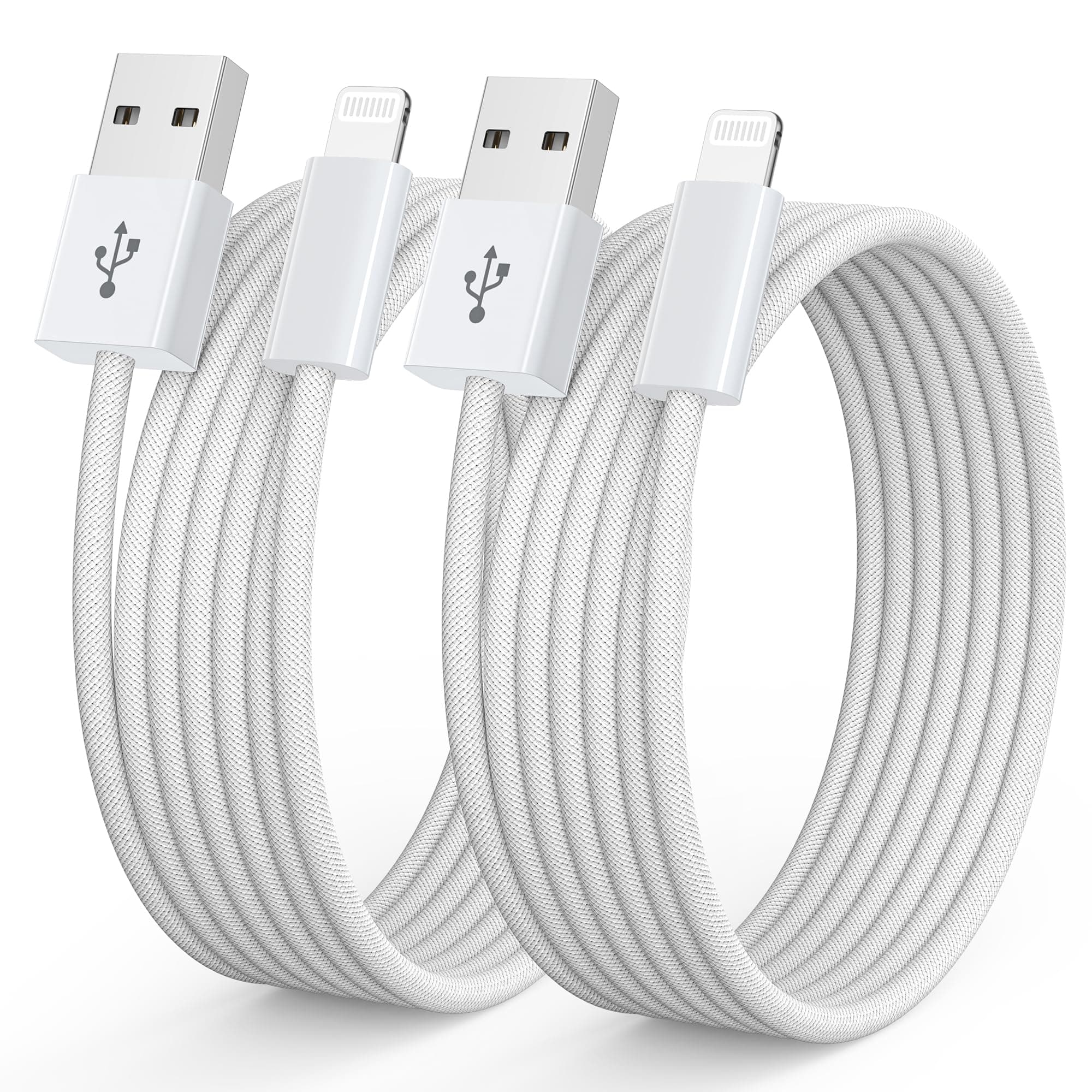 iPhone Ladekabel Apple Ladekabel 2Pack 1M, Lightning Kabel MFi-Zertifiziert iPhone Kabel Schnellladekabel für iPhone 14 13 12 11 Pro/Pro Max/Mini, XR XS Max X, 8 7 6 6s Plus 1M+1M Weiß Angebot bei HelloDeals
