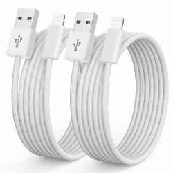 iPhone Ladekabel Apple Ladekabel 2Pack 1M, Lightning Kabel MFi-Zertifiziert iPhone Kabel Schnellladekabel für iPhone 14 13 12 11 Pro/Pro Max/Mini, XR XS Max X, 8 7 6 6s Plus 1M+1M Weiß Angebot bei HelloDeals