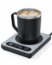 Maestri House Kaffeetassenwärmer mit 4 Temperatureinstellungen und 1-12-Stunden-Timer für den Schreibtisch, elektrischer tragbarer Getränkewärmer für Zuhause und das Büro Angebot bei HelloDeals