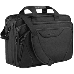 KROSER 18 Zoll Handtasche, Laptoptasche bis 17,3 Zoll, wasserdicht, dehnbar, Dokumententasche mit Schultergurt, für Reisen/Geschäft/Schule/Herren/Damen, Laptop Bag Angebot bei HelloDeals
