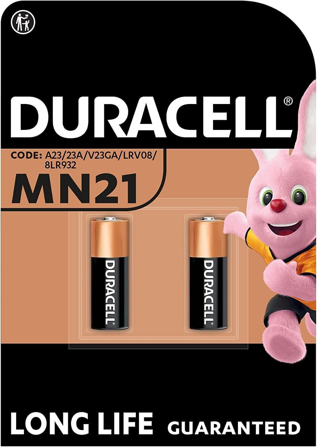 2 x Duracell MN21 (1 Blister mit 2 Batterien) 2 Batterien (A23/23A/V23GA/LRV08/8LR932) Angebot bei HelloDeals