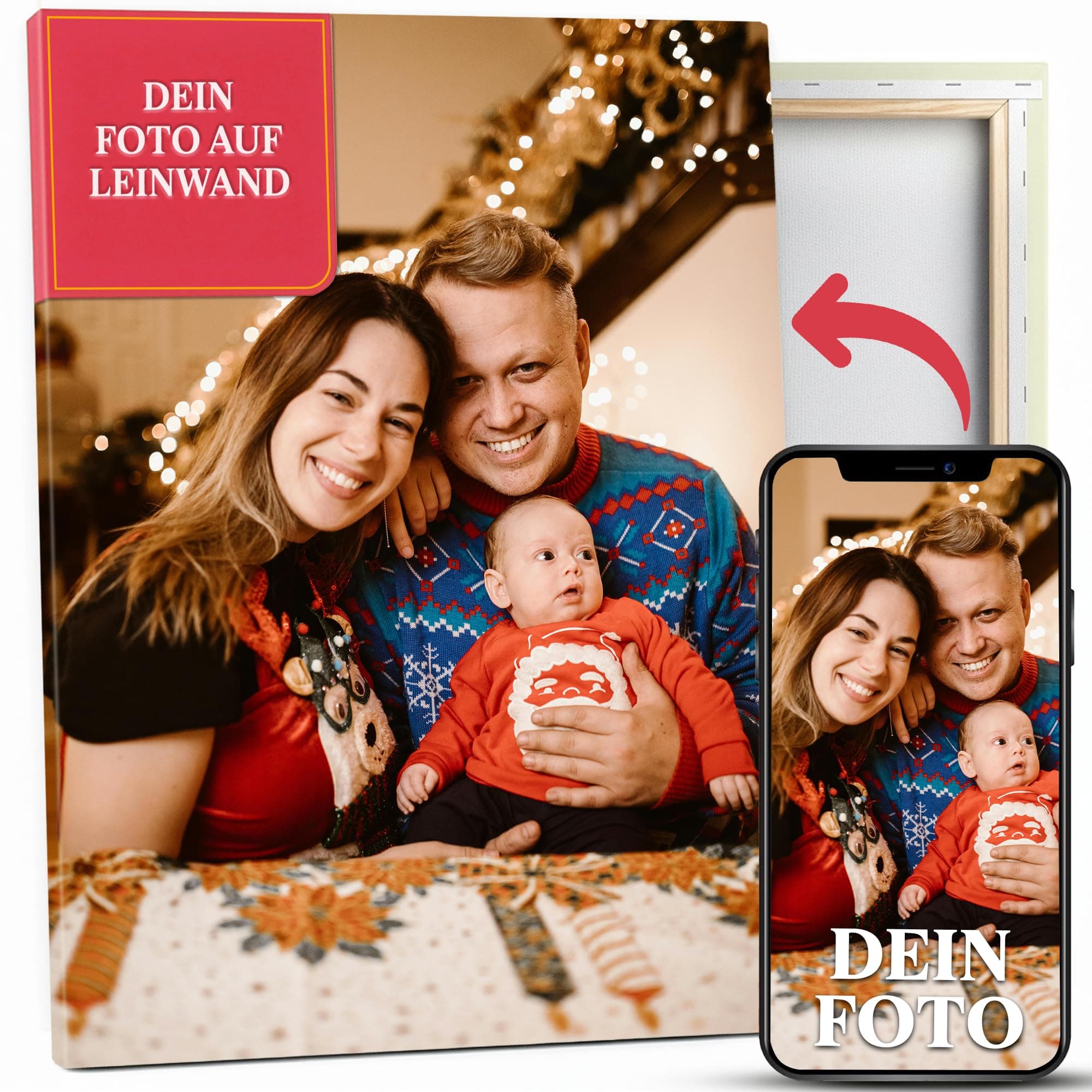 GiveSmiles Ihr Foto auf Leinwand | Leinwand personalisiert Foto & Wandbilder Wohnzimmer Bilder – Qualität wie ein Gemälde in vielen Größen | Fotogeschenke personalisiert | Leinwandbilder Wanddeko Alle Größen Angebot bei HelloDeals