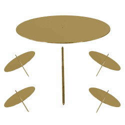 Adventskranz Kerzenhalter, 8cm Bronze Adventskerzenhalter Metall Kerzenleuchter 4 Stück, für Adventskranz Weihnachten Kerzenteller Mit Dorn 4*bronze Kerzenhalter Angebot bei HelloDeals