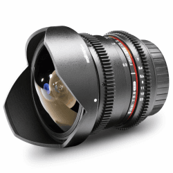Walimex Pro 8mm 1:3,8 VDSLR Fish-Eye II Objektiv Foto- und Video für Canon EF-S Objektivbajonett schwarz (manueller Fokus, für APS-C Sensor gerechnet, stufenlose Blendeneinstellung) Angebot bei HelloDeals