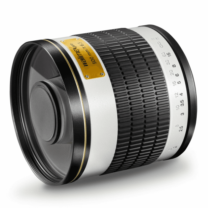 Walimex pro 500/6,3 DSLR Spiegel Objektiv, Kameraobjektiv mit 500 mm Brennweite, Spiegelobjektiv für Vollformat und APS-C Kamera, hochwertiges Kamera Equipment für T2 Angebot bei HelloDeals