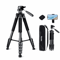 Rollei Compact Traveler Star S4, 188cm Kamera Stativ Leicht Kompakt aus Aluminium Fotostativ mit Kugelkopf für DSLR Dreibeinstativ für Smartphone mit Handyhalterung, Kamerastativ-Camera-Tripod 188cm+5kg/Star S4 Angebot bei HelloDeals