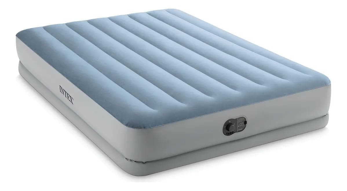 Intex Queen Dura-Beam Comfort Luftbett mit Fastfill USB-Pumpe, aufgeblasene Größe: 152 cm x 203 cm x 36 cm (64159) Angebot bei HelloDeals