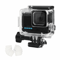 OKFUN Wasserdichte Tauchschutzhülle für GoPro Hero 4K, 60m Tauchen, langlebiges Gehäuse für Schnorcheln, Surfen und Extremsportarten, Zubehör für Hero4K 2024 Angebot bei HelloDeals