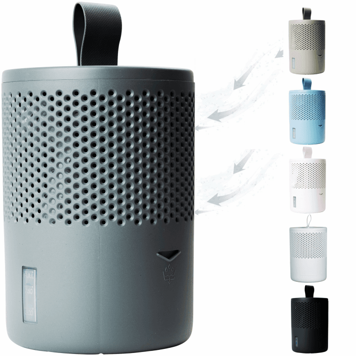 AbsoDry Luftentfeuchter ohne Strom bis 25m² - Inklusive Nachfüllpack - Aus recyceltem Kunststoff - Raumentfeuchter für Wohnzimmer, Badezimmer, Keller - Entfeuchter Wohnung - Dehumidifier - Grau Angebot bei HelloDeals