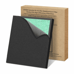 Original ET066 Luftreiniger-Ersatzfilter für ET066 Luftreiniger, Waschbare HEPA-3-Stufen-Filterung für Pollen, Rauch, Tierhaare, Staub, Haustierdandruff Version, 1 Pack+3 Layers Filtration Angebot bei HelloDeals