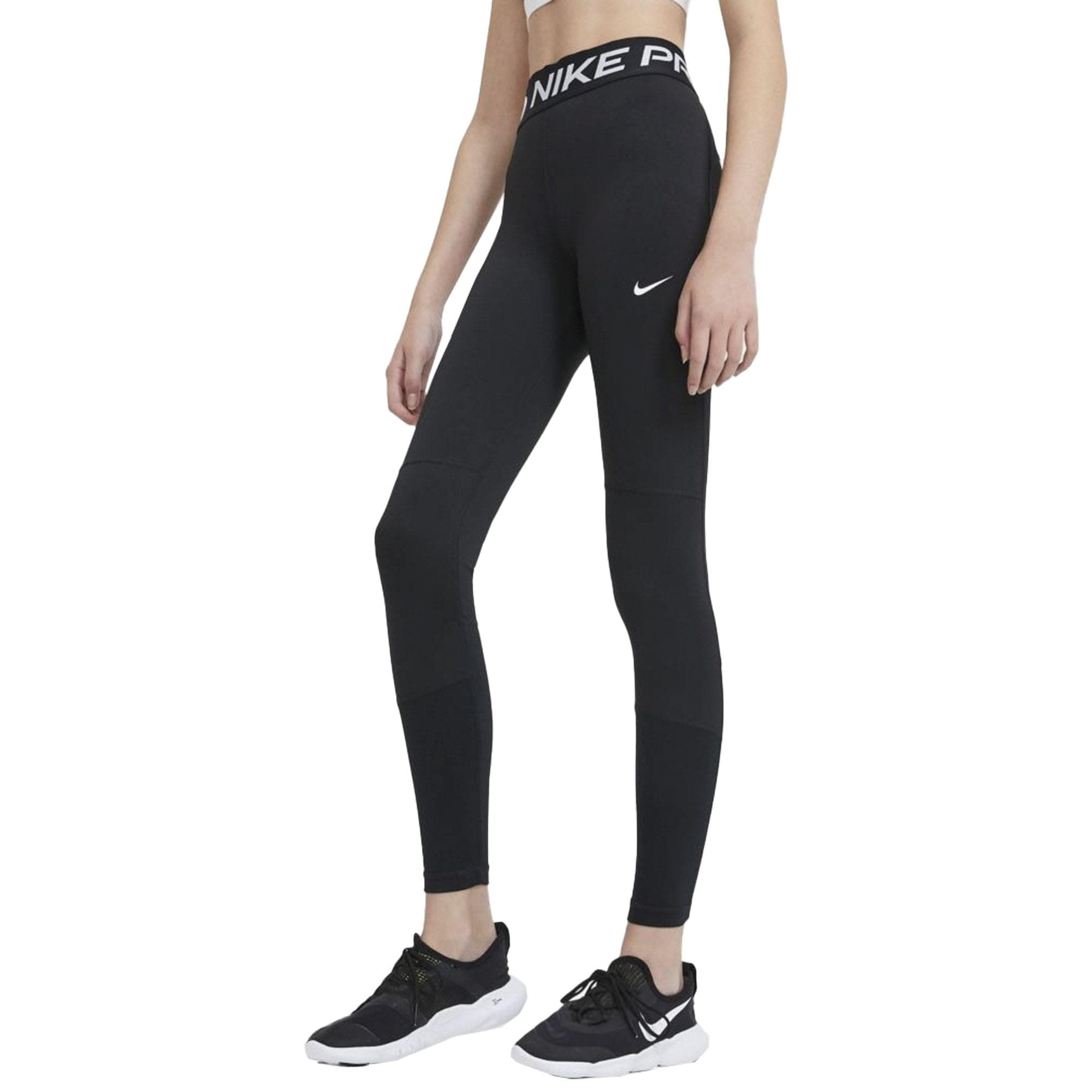 Nike Mädchen Tights Pro Schwarz L (146-156 cms) Einfarbig Angebot bei HelloDeals
