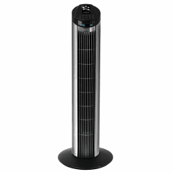 Cecotec Digitale Turmventilator mit Timer und Fernbedienung EnergySilence 890 Skyline, 50 W, 30'' (76 cm) Höhe, Oszillation, Kupfermotor, 3 Geschwindigkeiten, 3 Modi, Schwarz Höhe 30" | Fernbedienung Angebot bei HelloDeals