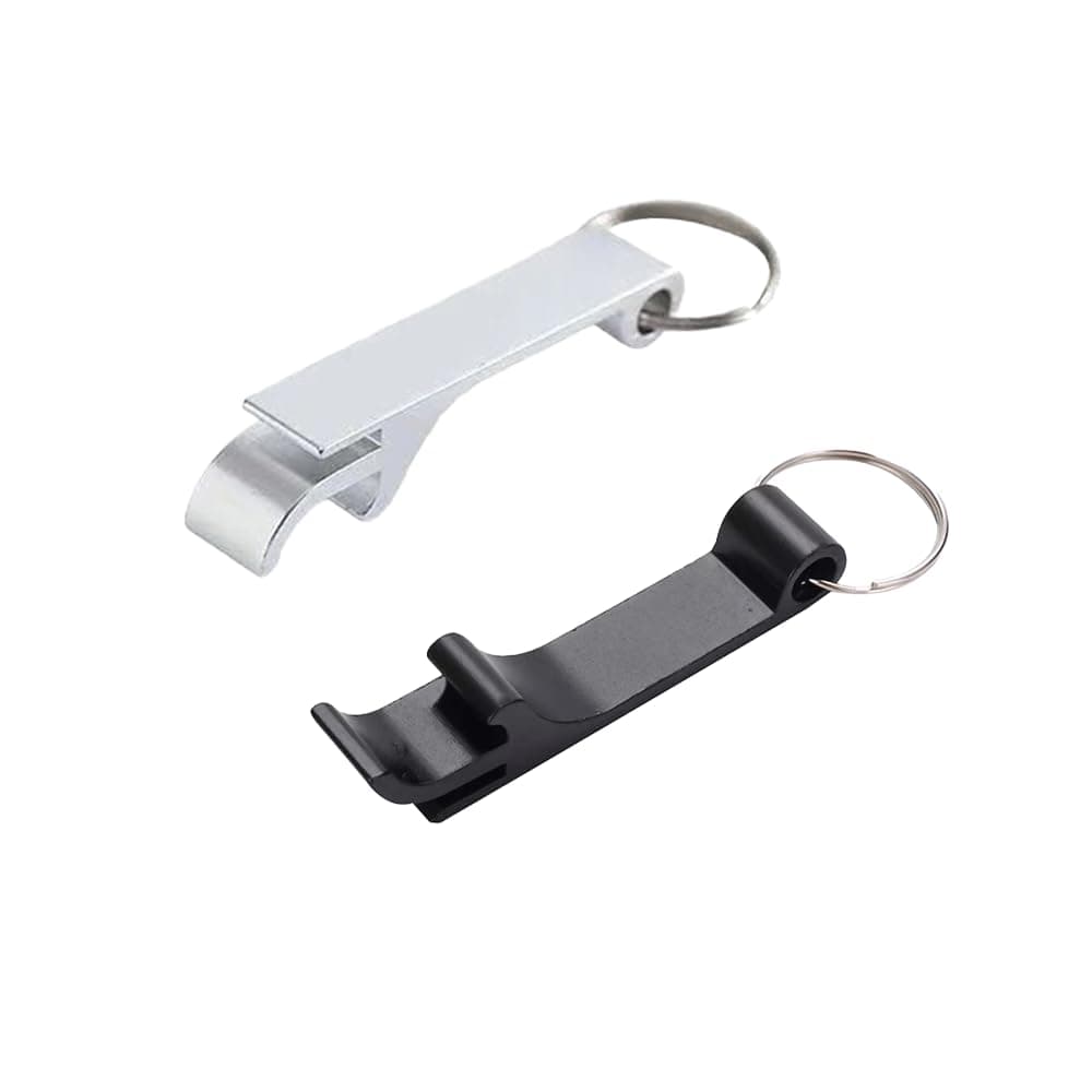 Flaschenöffner, 2 Stück Bier Flaschenöffner, Flaschenöffner Schlüsselanhänger, Aluminium Bierflaschenöffner, Multifunktionaler Bottle Opener, für Partys, Festivals, Versammlungen Angebot bei HelloDeals