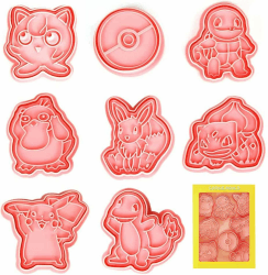 8 Stück Keksausstecher Kinder, 3D Plätzchenausstecher, Keks Ausstechform Set, Ausstecher Kunststoff, 3D Ausstecher Set, Cookie Cutter, für Keksteig, Fondant, Donut, Kuchendekoration Rosa-2 Angebot bei HelloDeals