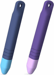 2 Stück Tablet Stift Kinder, Silikon Touchscreen Stift, Handschrift Malstift, Tablet Eingabestift Kids, Stylus Touch Pen, Kompatibel für Alle Tablets Handys und Smartwatch(Blau, Lila) Angebot bei HelloDeals