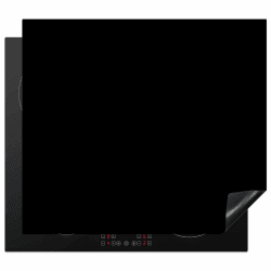 Herdabdeckplatte Einteilig Ceranfeld Abdeckplatte für Induktionsschutz Ceranfeldabdeckung Vinyl Herdabdeckplatten Schwarz - Muster - Massiv - Schwarz - Dunkel - 60x52 cm Schwarz - Einfarbig 52L x 60B cm Angebot bei HelloDeals