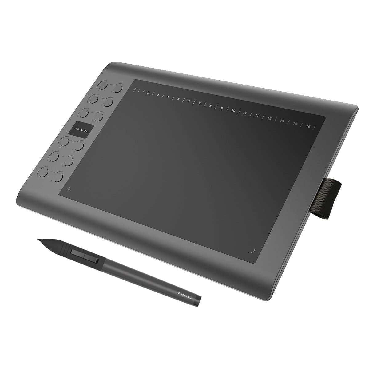GAOMON M106K - 10 x 6 Zoll Profi Grafiktablett mit 12+16 Programmierender Tasten und Kabellosem Stift Angebot bei HelloDeals