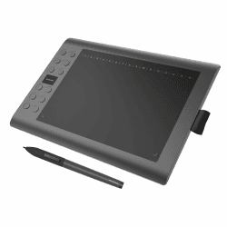 GAOMON M106K - 10 x 6 Zoll Profi Grafiktablett mit 12+16 Programmierender Tasten und Kabellosem Stift Angebot bei HelloDeals