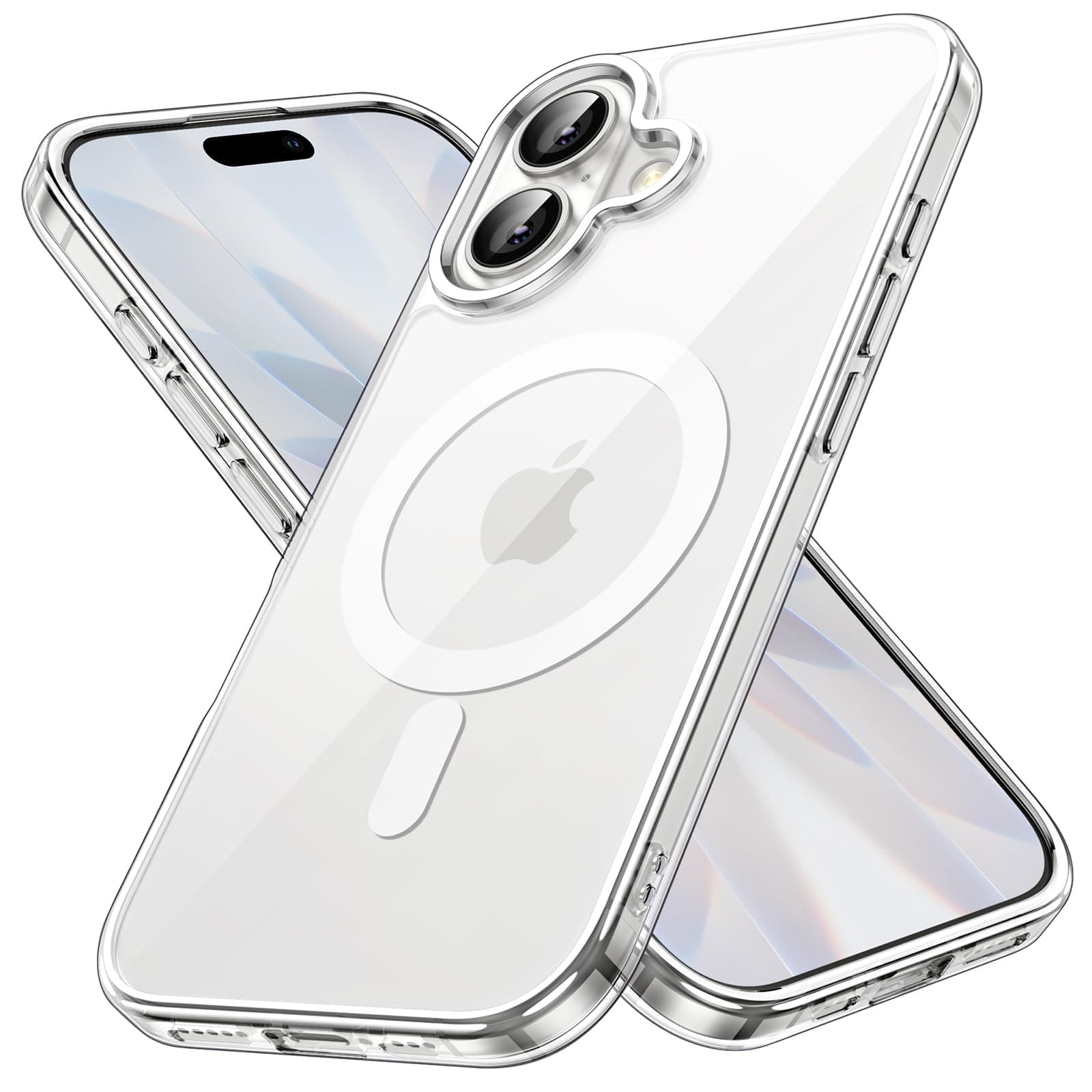 JETech Magnetisch Hülle für iPhone 17 6,3 Zoll Kompatibel mit MagSafe, Stoßfest Stoßfänger Handyhülle, Anti-Kratzer Transparent Rückseite (Durchsichtig) Angebot bei HelloDeals
