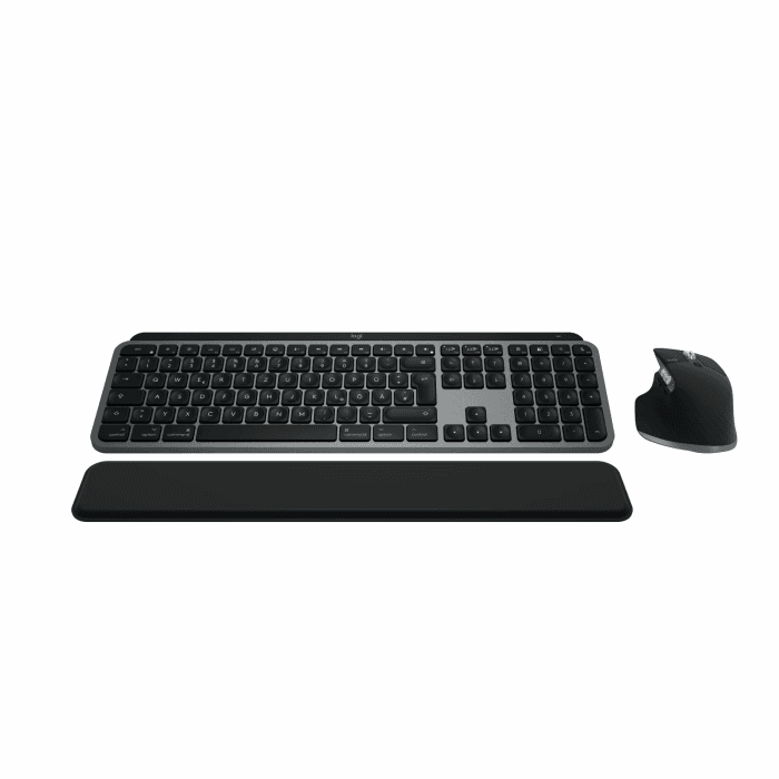 Logitech MX Keys S Combo for Mac, kabellose Tastatur/Maus mit Handballenauflage, beleuchtete Tastatur, schnellscrollende Maus, Bluetooth USB C für MacBook Pro/MacBook Air/iMac/iPad, QWERTZ DE - Grau Raumfahrt Grau MX Keys S Combo for Mac Angebot bei HelloDeals