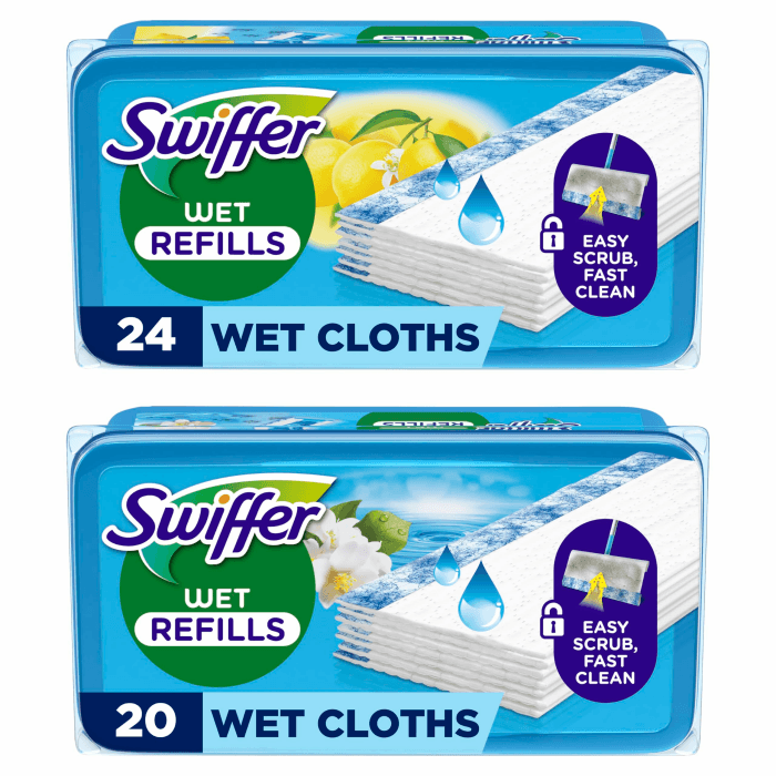 Swiffer Bodenwischer Nachfüllpackung, Feuchte Bodentücher mit Frischem Duft Wie Nach Dem Lüften, 44 Stück, Für Eine Schnelle & Einfache Reinigung von Hartböden 1 stück (44er Pack) Angebot bei HelloDeals