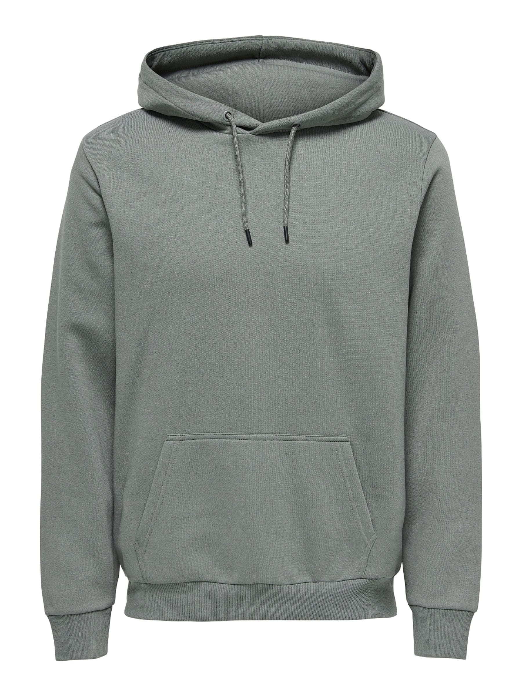 ONLY & SONS Male Kapuzenpullover ONSCERES Sweatshirt L Grau (Castor Gray) Angebot bei HelloDeals