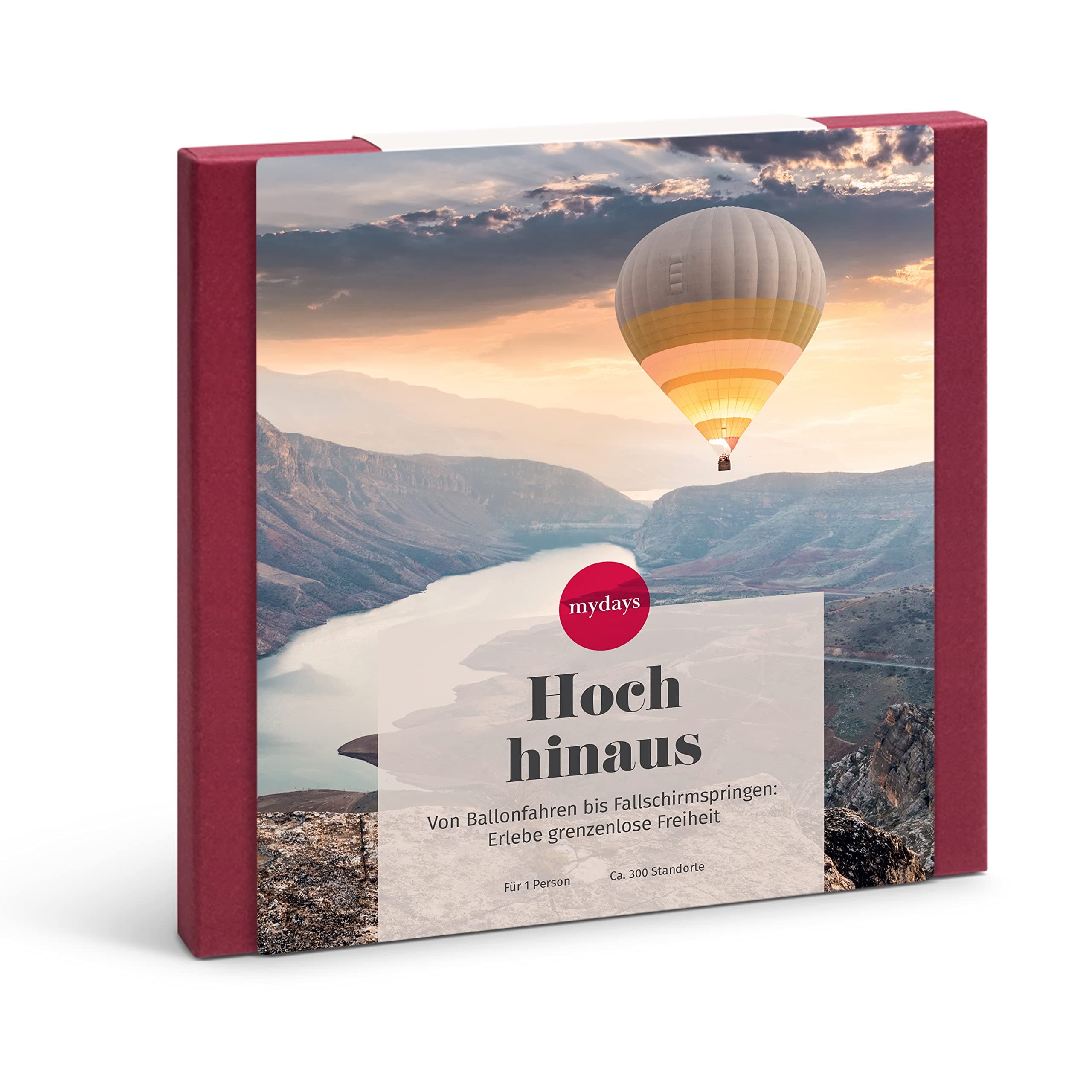 mydays Geschenkbox Hoch hinaus, Verschiedene Erlebnisse an 410 Standorten, Erlebnis-Gutschein für 1 Person Angebot bei HelloDeals