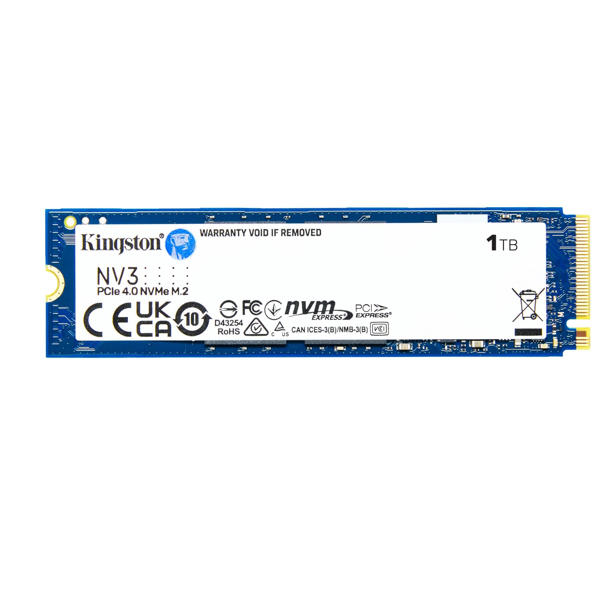 Kingston NV3 NVMe PCIe 4.0 Interne SSD 1TB M.2 2280-SNV3S/1000G 1TB 2280 Angebot bei HelloDeals