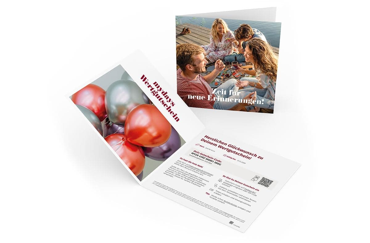 mydays Wertgutschein: Geschenk zum Geburtstag 150 Euro Angebot bei HelloDeals