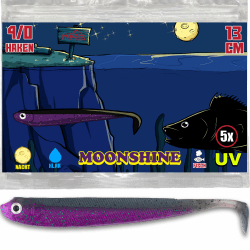 Zander Gummifische 13cm 5 Stück - Zanderköder Gummifisch Zander Köder Gummifische Set Moonshine 5 Stk. Angebot bei HelloDeals