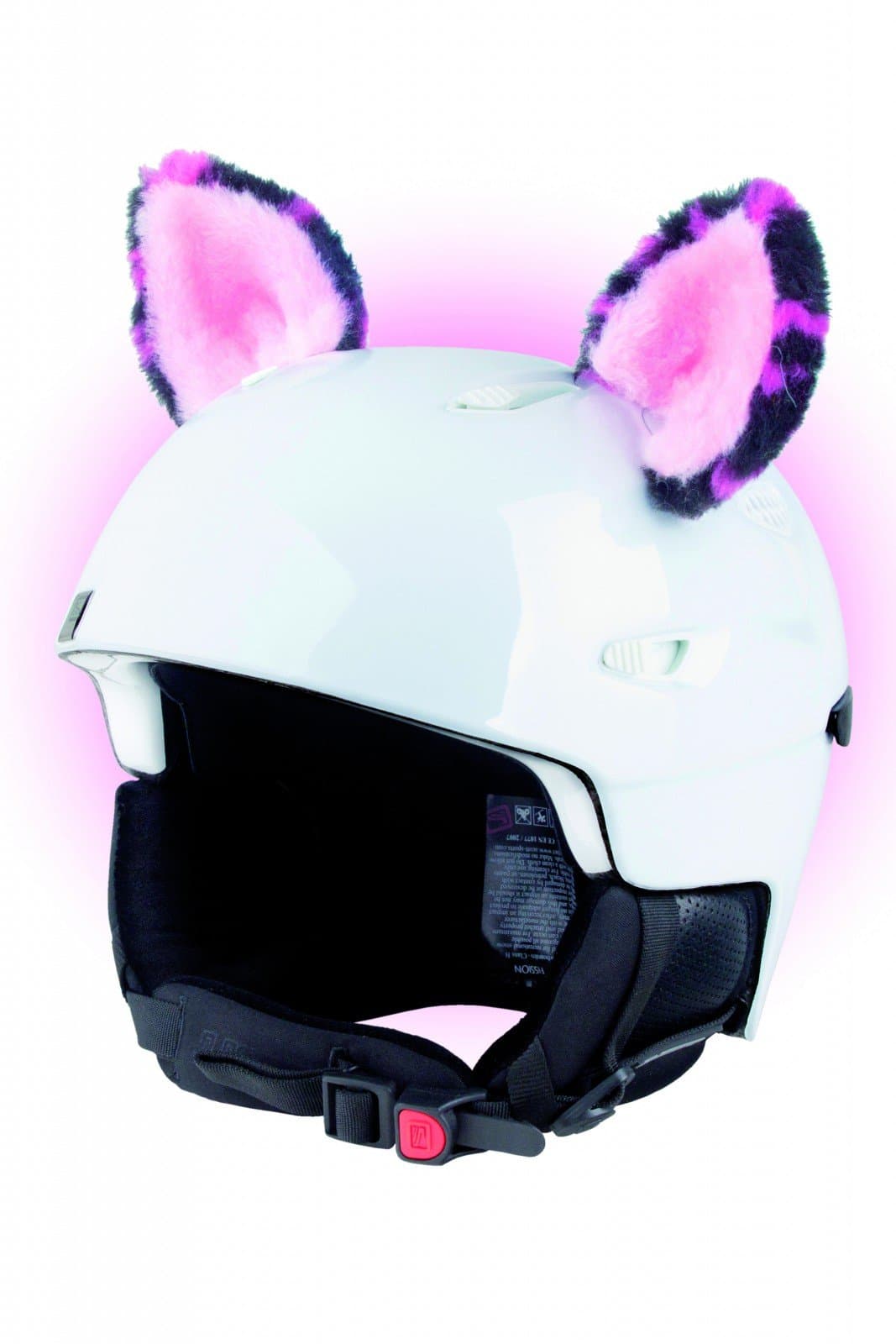 Helm-Accessoires Ohren Katze Tiger Lux Frosch, Ski-Ohren geeignet für Skihelm, Motorradhelm, Fahrradhelm und vieles mehr Pinke Ohren Angebot bei HelloDeals