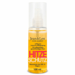 Jean & Len Hitzeschutz 2-Phasen Leave-In Spray, für jeden Haartyp, schützt das Haar vor Hitzeschäden bis 220°C, Anti-Frizz-Formulierung, Heat Protection Spray, ohne Parabene & Silikone, vegan, 100 ml Sinnlich 100 ml (1er Pack) Angebot bei HelloDeals