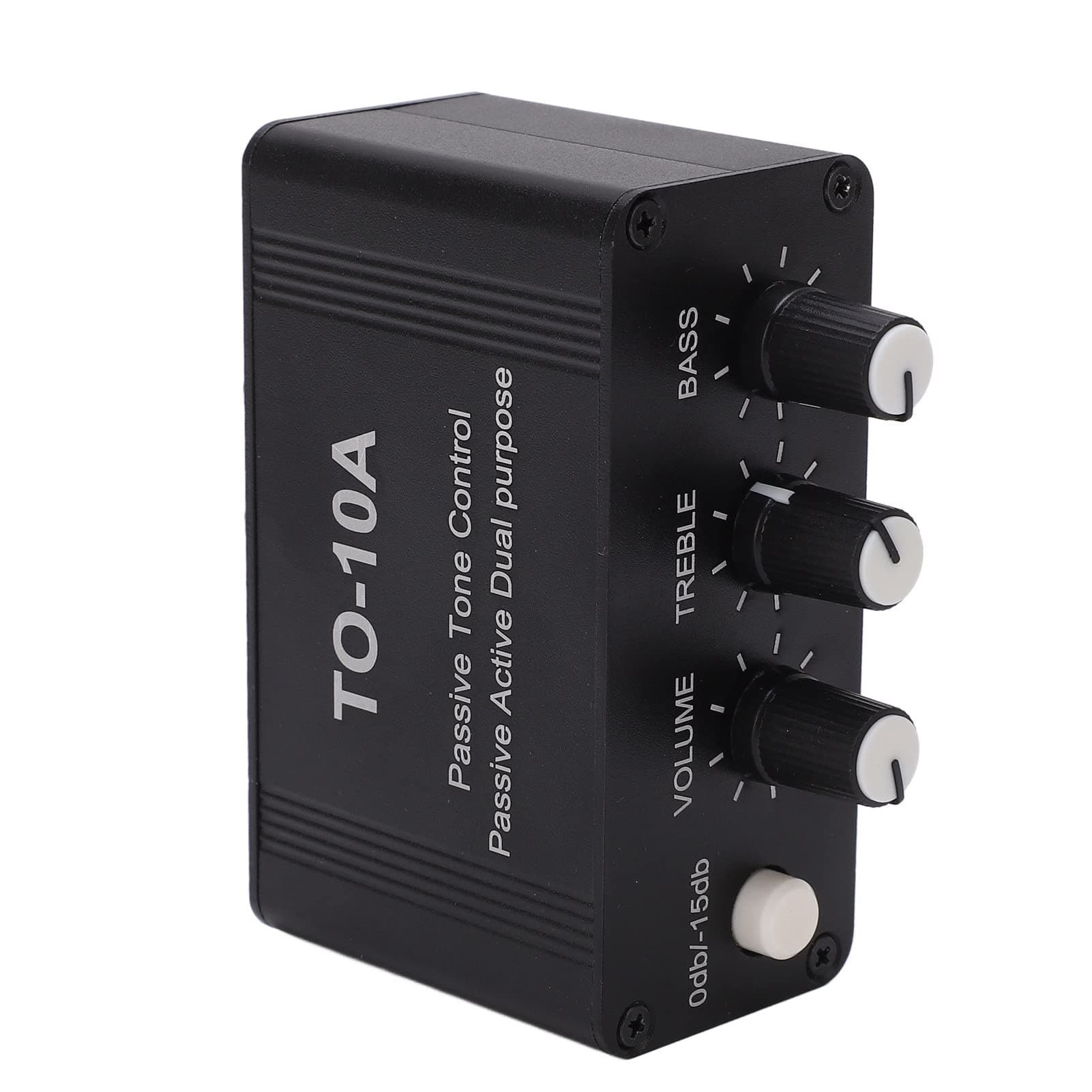 Mini-Stereo-Audio-Vorverstärker, Vollmetallgehäuse, mit Bass- und Höhenregelung für Heim-Audio- und Musikliebhaber Angebot bei HelloDeals