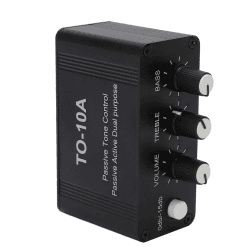 Mini-Stereo-Audio-Vorverstärker, Vollmetallgehäuse, mit Bass- und Höhenregelung für Heim-Audio- und Musikliebhaber Angebot bei HelloDeals