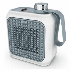 De'Longhi Capsule Desk - Keramik-Heizlüfter, Energiesparender Heizlüfter, Sofortige Wärme, Leise, Automatische Abschaltung bei Umkippen, 360 W, Blau (HFX10B03.LB) Hellblau Angebot bei HelloDeals