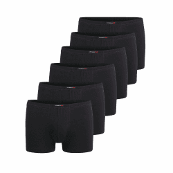 Götzburg Boxershorts Herren 6er Pack Unterhosen, Männer Unterwäsche aus hochwertiger Baumwolle 7 Schwarz-dunkel-uni Angebot bei HelloDeals