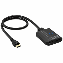 FeinTech SW211 HDMI 2.1 Switch 4k 120Hz 2 in 1 Out oder 1 in 2 umschaltbare Ausgänge (bidirektional) mit integriertem HDMI-Kabel, 8K, 48Gbps, unterstützt HDR, VRR, ALLM und Dolby Vision Angebot bei HelloDeals