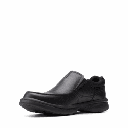 Clarks Herren Bradley Free Slipper 44 EU Blk Tumbled Lea Angebot bei HelloDeals