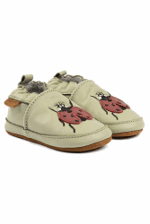 Mikk-line Baby Krabbelschuhe – Weiche Lauflernschuhe aus Leder mit rutschfester Wildledersohle – Bedruckte Hausschuhe mit Tiermotiv & Leinenfutter für Jungen & Mädchen – Perfekt für 0-48 Monate 12-18 Monate Gray Green Angebot bei HelloDeals