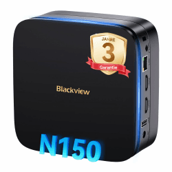 Blackview MP60 N150 MINI PC 2025 New Intel Twin Lake N150 (Beats N97/N95, bis zu 3.60 GHz), 16GB RAM 512GB M.2 SSD Mini Computer, 4K UHD Dual HDMI, Win11 Pro,5G WiFi, Mini Desktop PC für Büro/Home MP60/N150 16+512GB Angebot bei HelloDeals