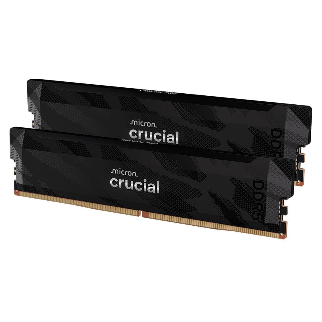 Crucial Pro DDR5 RAM 32GB Kit (2x16GB) 6400MHz CL32, Gaming PC Arbeitsspeicher, Intel XMP 3.0 / AMD Expo, Schwarz - CP2K16G64C32U5B 32GB (2x16GB) Angebot bei HelloDeals
