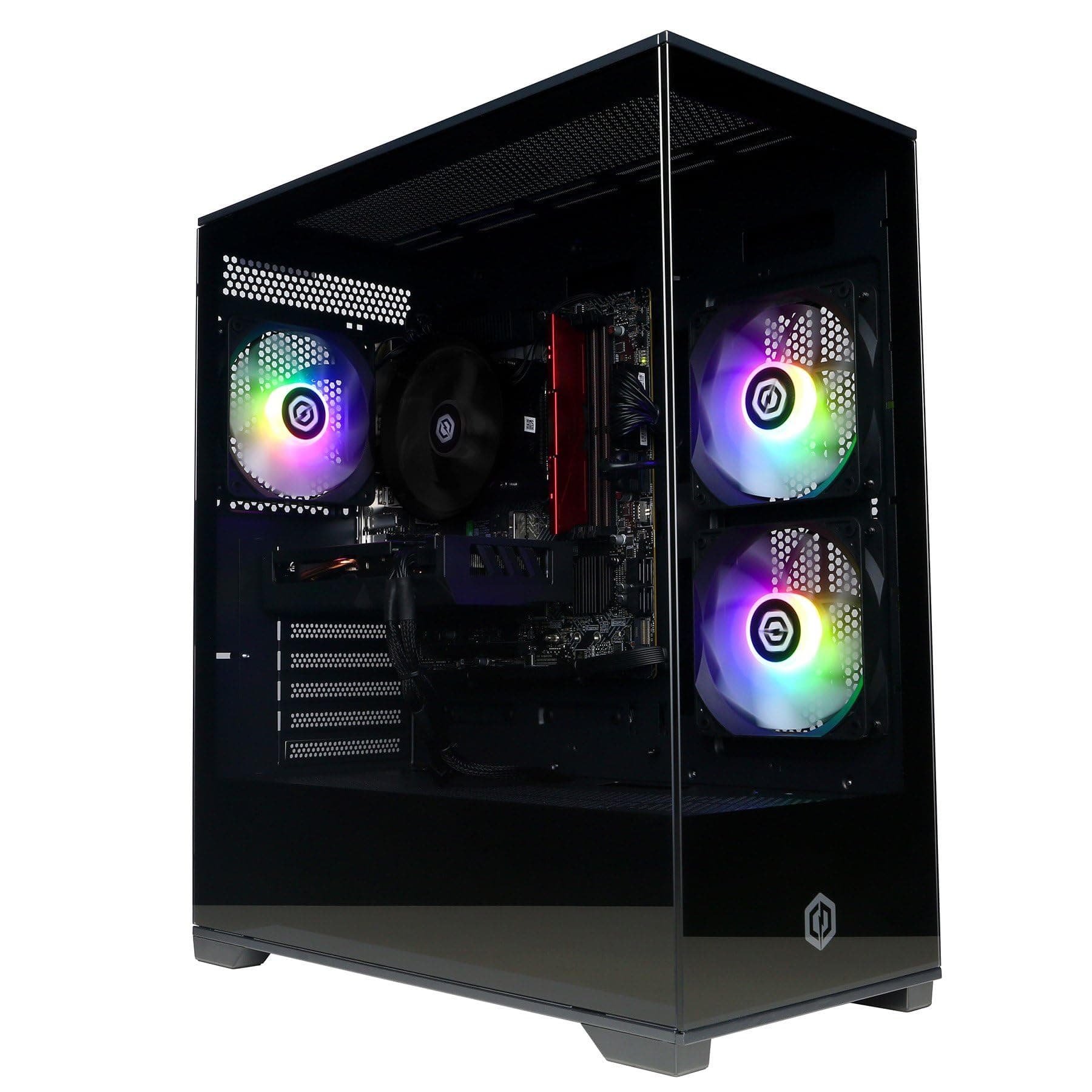 CYBERPOWERPC Wyvern Gaming PC - AMD Ryzen 5 5500, Nvidia RTX 5060 8GB, 16GB RAM, 1TB NVMe SSD, 650W 80+ PSU, Wi-Fi, Windows 11, Prism Panoramic RGB Black AMD Ryzen 5 5500 Nvidia GeForce RTX 5060 8GB Angebot bei HelloDeals