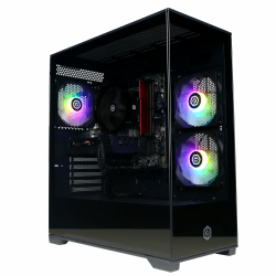 CYBERPOWERPC Wyvern Gaming PC - AMD Ryzen 5 5500, Nvidia RTX 5060 8GB, 16GB RAM, 1TB NVMe SSD, 650W 80+ PSU, Wi-Fi, Windows 11, Prism Panoramic RGB Black AMD Ryzen 5 5500 Nvidia GeForce RTX 5060 8GB Angebot bei HelloDeals
