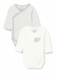 Playshoes Unisex Kinder Wickelbody 1/1-Arm 2er Pack Wal, 62, 2- natur 62 natur 1/1-Arm 2er Pack Wal Angebot bei HelloDeals