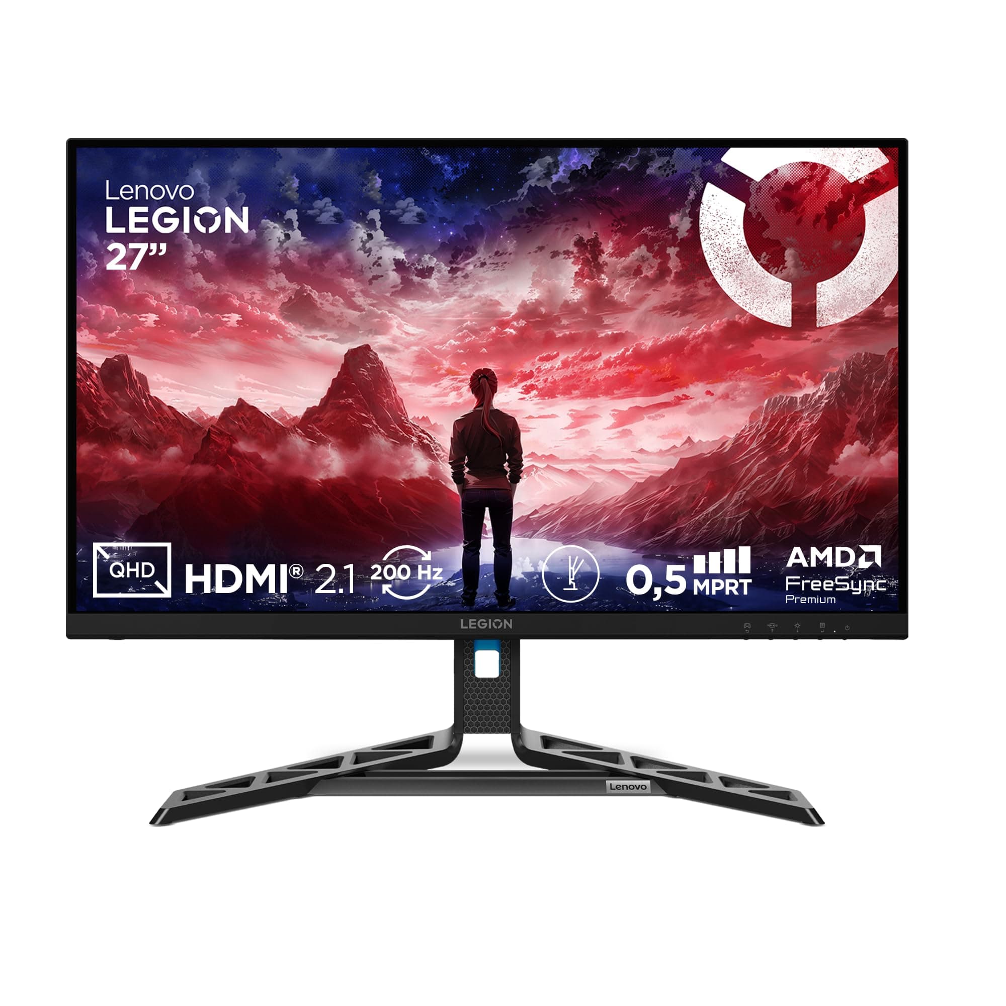 Lenovo Legion R27qe Gen 2 | 27" QHD WLED Gaming Monitor | 2560x1440 | 16:9 | 200 Hz | IPS-Panel | 0.5ms Reaktionszeit | HDMI | DisplayPort | TÜV Eye Comfort Schutz | Raven schwarz | 5.9 kg Angebot bei HelloDeals
