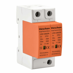 Heschen Überspannungsschutzgerät, LYD1-C40/275, 2P 275V 20KA Feuerfester Niederspannungsableiter, 35mm DIN-Schienenmontage Angebot bei HelloDeals