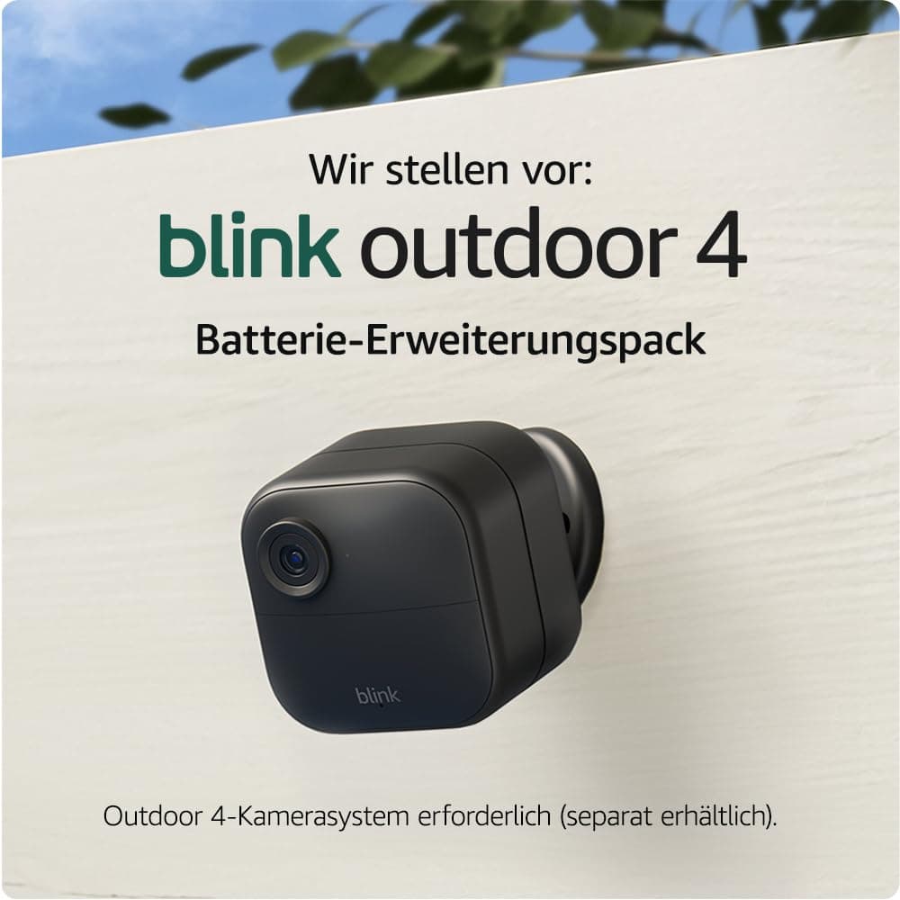 Der neue Blink Outdoor 4-Batterie-Erweiterungspack | Zubehör für die kabellose intelligente Outdoor 4-Überwachungskamera | Vier Jahre Batterielaufzeit | Schnell eingerichtet | Batterien mitgeliefert Angebot bei HelloDeals