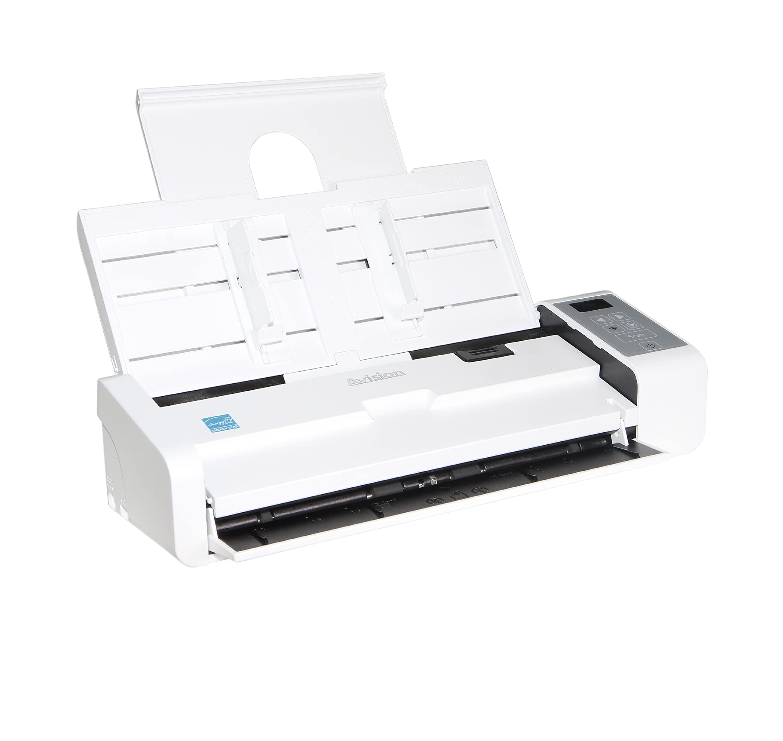 Avision AD225WN Duplex Netzwerk-Scanner 25ppm/50ipm A4 USB 2.0 LAN WiFi Color 300dpi 25 Seiten ADF ISIS Treiber Twain Treiber Button Manager AV Scan PaperPort, Weiss Angebot bei HelloDeals