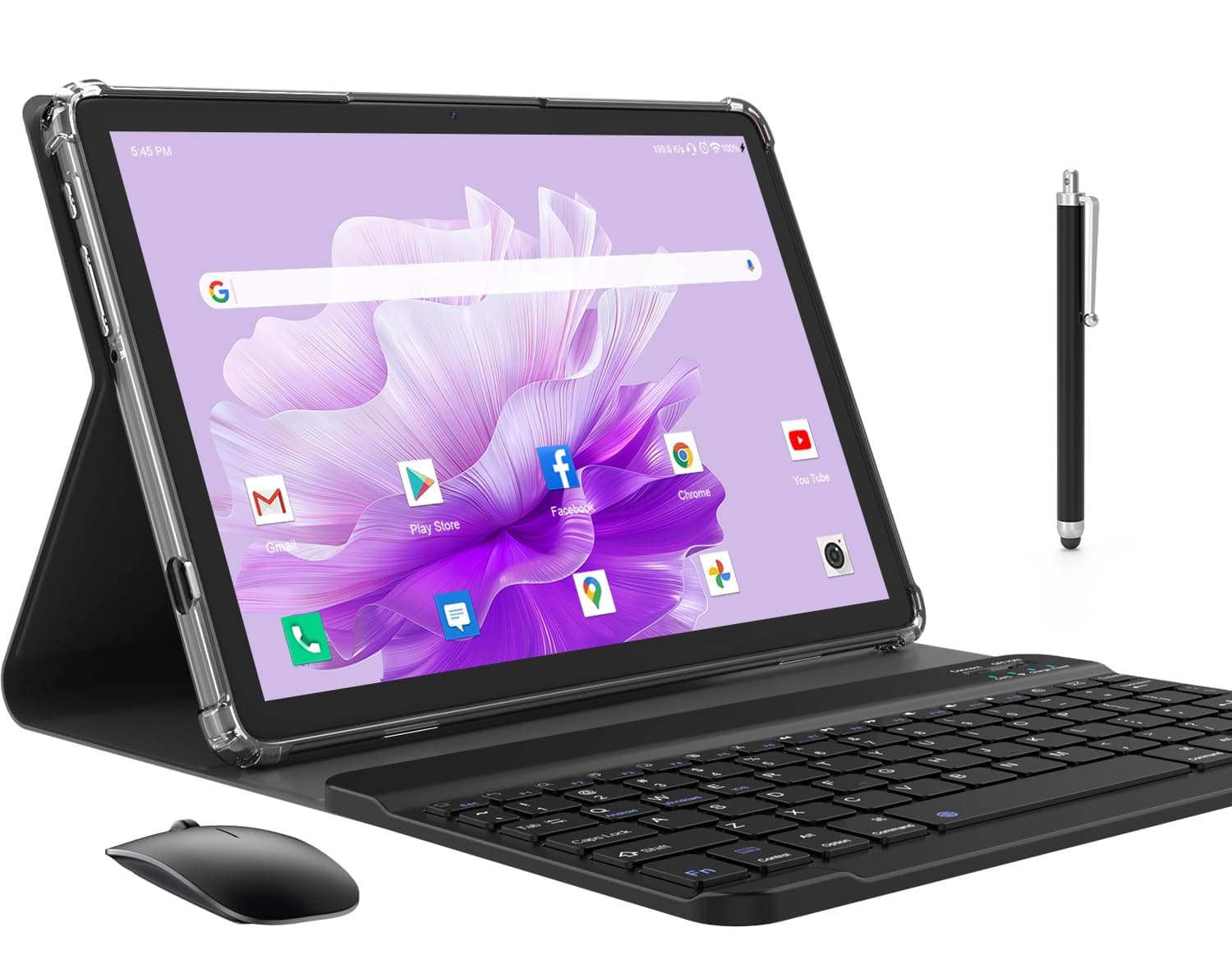 ZONKO Android 14 Tablet 10 Zoll 3-in-1 Tablet Mit Tastatur Maus Stift, 256GB TF 64GB ROM Octa-Core|WiFi 6 & Bluetooth 5.0 | Google GMS-Zertifizierung Widevine L1| 7000mAh |13MP|Tablette PC - Grau Gray Angebot bei HelloDeals