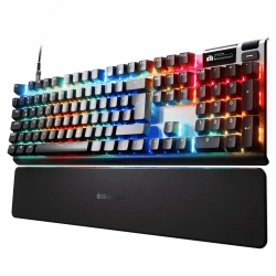 SteelSeries Apex Pro Gen 3 Gaming Tastatur - Hall Effect Switches OmniPoint 3.0 - Anpassbarer Auslösebereich - GG QuickSet mit Presets - Rapid Trigger - Schutzmodus - Rapid Tap/SOCD - DE Layout QWERTZ German keyboard (QWERTZ) Angebot bei HelloDeals